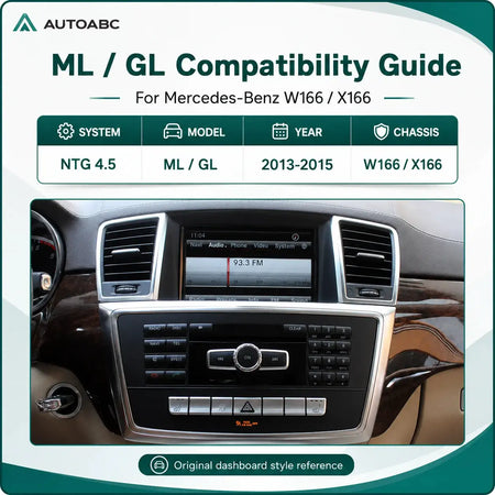 12.3'' Multimedia Touch Screen Radio Wireless Carplay Android Auto for Mercedes Benz ML ML350 W166 GL X166 2012-2015 with BT GPS by InterCyprus Trading Ltd