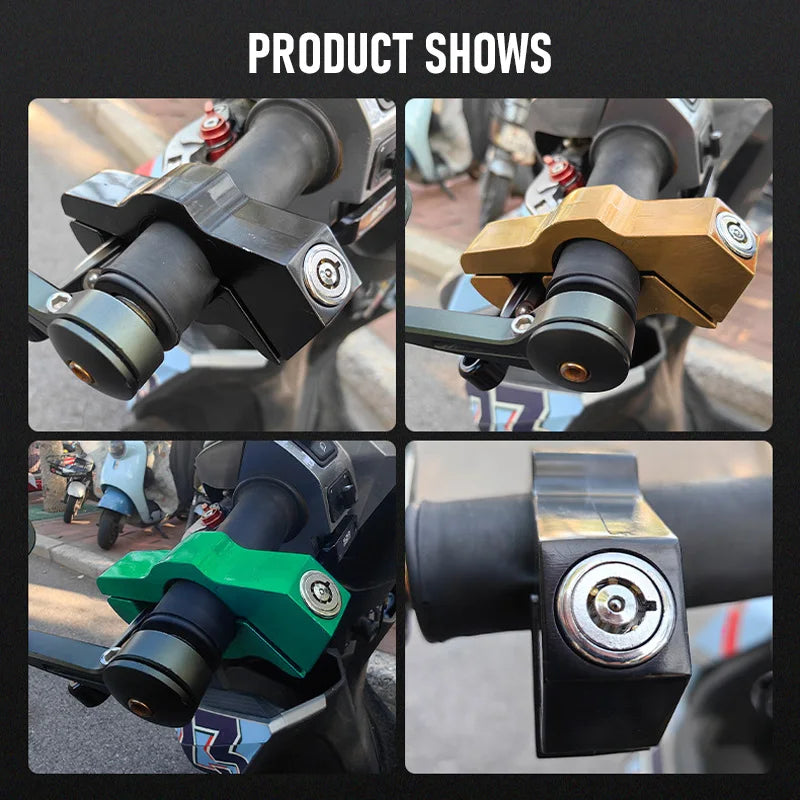 Ανθεκτική Κλειδαριά Αλουμινίου για Ηλεκτρικά Ποδήλατα, Προστασία Τιμονιού κατά της Κλοπής