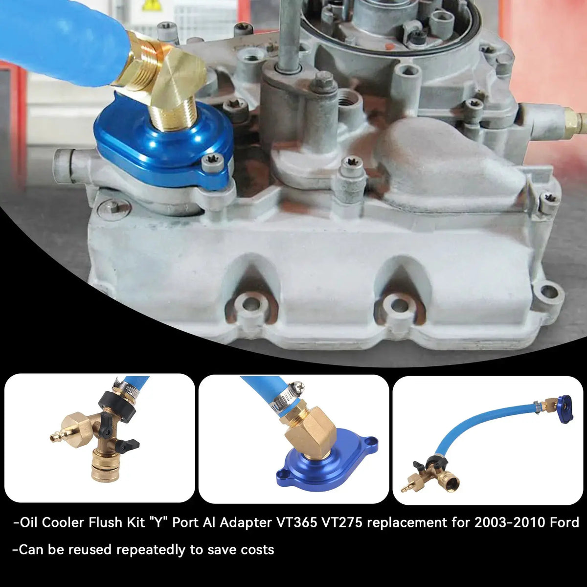 Vt275 Map Oil Cooler Flush Kit With Y Port VT365 VT275 Ford 6.0L – InterCyprus ...