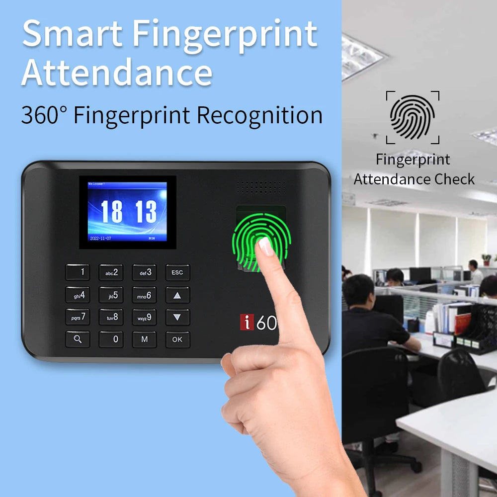 I60 Biometric Attendance System - USB Fingerprint Reader