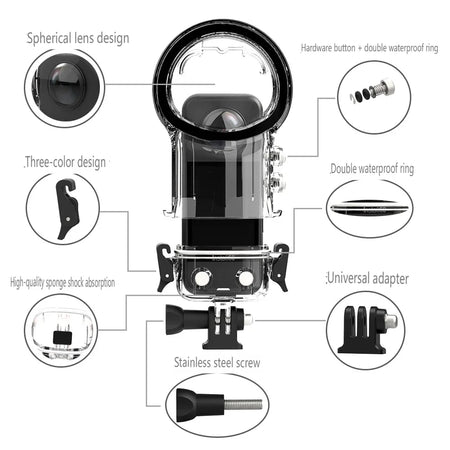 Dive Case Waterproof Housing &ndash; Ultimate Underwater Protection for Insta360 X3