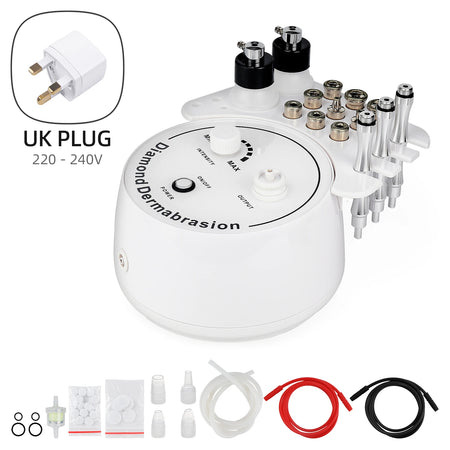 Professional Diamond Microdermabrasion Machine &ndash; Deep Pore Cleaning Exfoliation UK PLUG (220-240V)