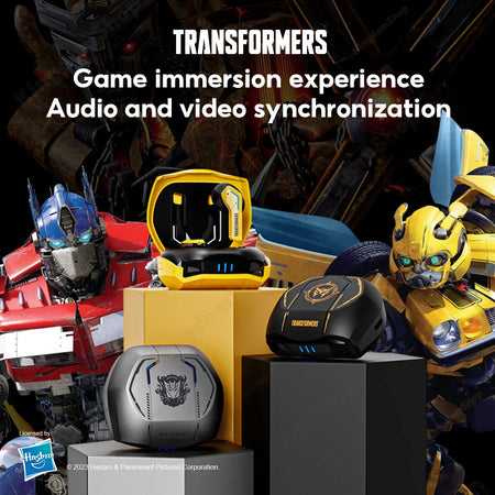 Transformers TF-T06 Bluetooth 5.3 Headset - Dual Mode, Noise Reduction, HIFI Earbuds for Gaming