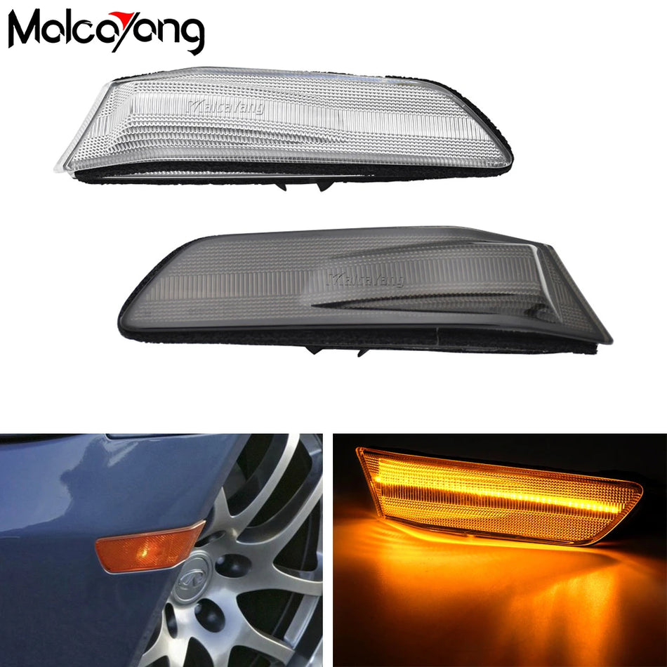 LED Sequential Side Marker Light for Nissan Skyline 350GT Infiniti G35 2D Coupe