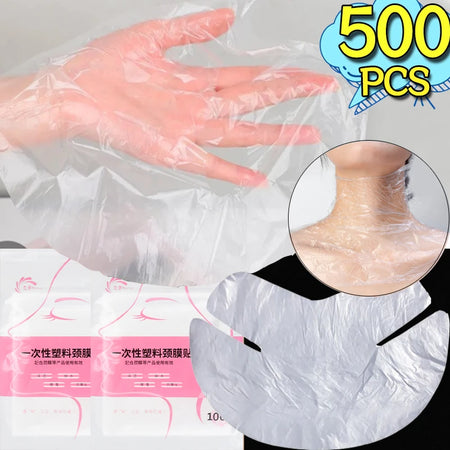 Transparent Disposable Neck Masks for Beauty Care