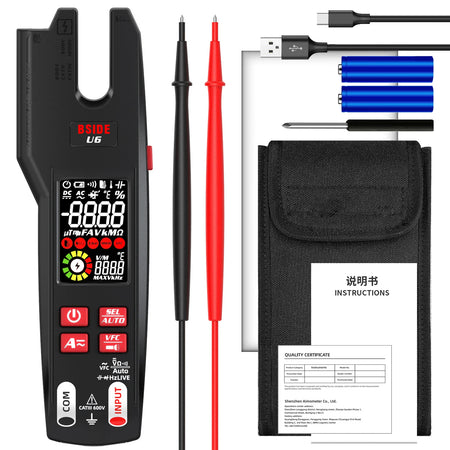 TK HOT BSIDE U6 Clamp Meter &ndash; 600A Auto Digital Multimeter