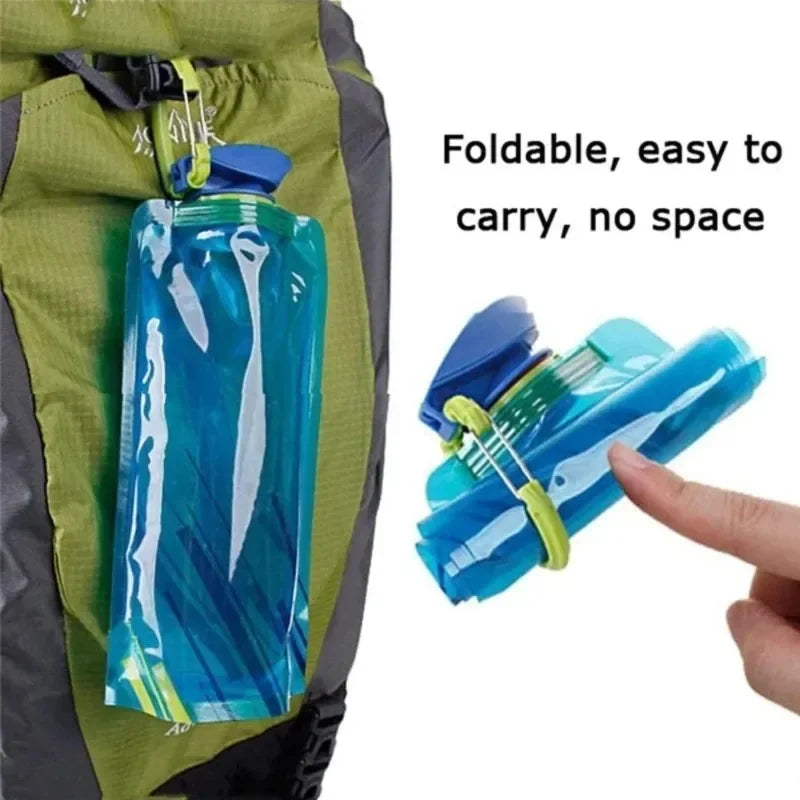 700ml Portable Ultra Light Folding Soft Water Bag for Outdoor Sports &amp; Camping