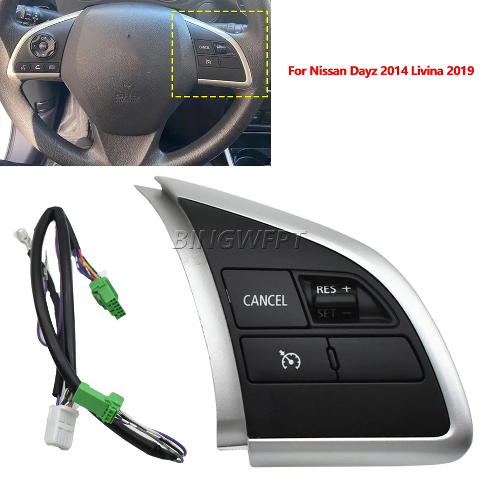 Cruise Control Switch With Bluetooth Button for Nissan Dayz 2014 Livina 2019