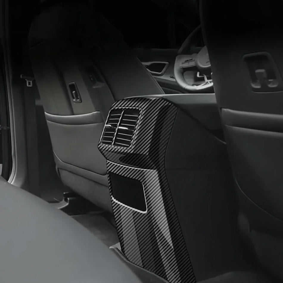 Capa do Ventilador de Ar Condicionado Central Traseiro para Kia Sportage NQ5 2022-2023 em Cromado, Acessório Interior Durável em ABS