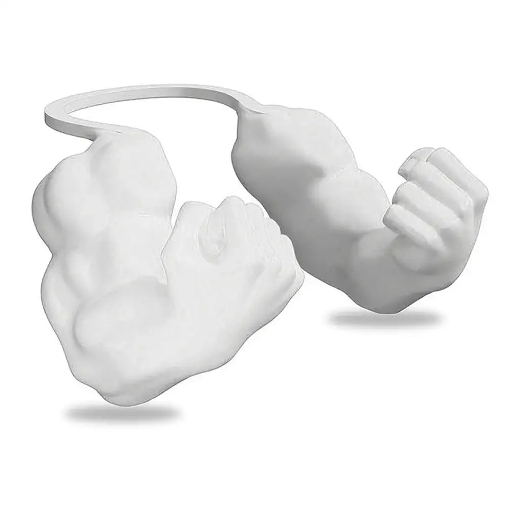 3D Printed Cat Muscle Arm Cosplay Prop for Halloween White