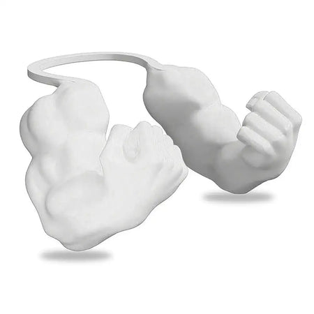 3D Printed Cat Muscle Arm Cosplay Prop for Halloween White