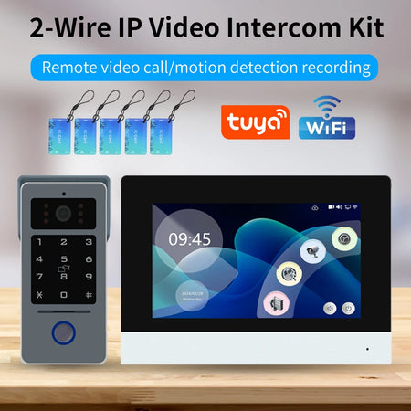 Tuya Wifi 7/10 Inch Video Intercom Kits &ndash; 1080P Doorbell