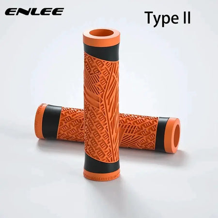 ENLEE Mtb Bike Grips Handle Flat Handlebar Bicycle Silicone Mountain Bicycle Handlebar Covers Soft Ultralight Grips Accessories by InterCyprus Trading Ltd