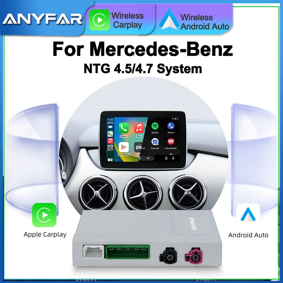 Kit de retrofit Wireless CarPlay Android Auto pentru Mercedes Benz W204 W176 W246