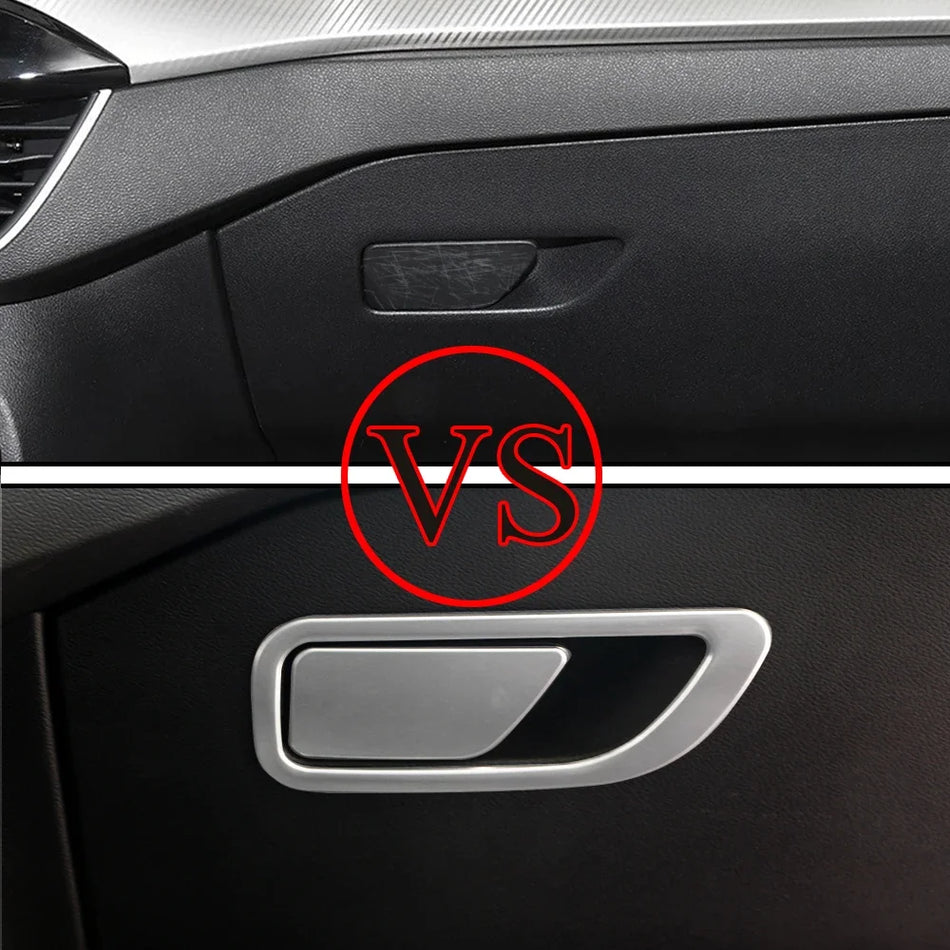 Ford Focus MK4 2019-2021 Copilot Eldiven Kutusu Tutamağı Paslanmaz Çelik Kaplama