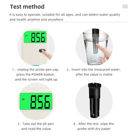 PH-3012B PH Meter - Backlit Digital Precision Water Testing