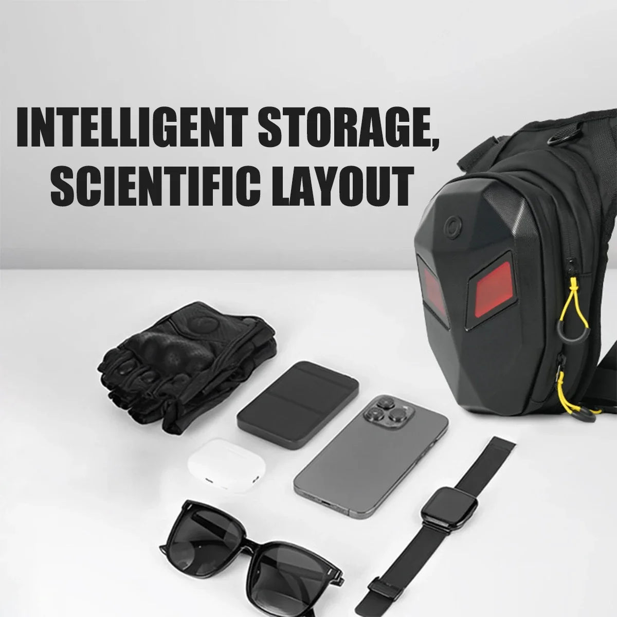 Crimson Eyes LED Riding Leg Bag &ndash; Multifunctional Waterproof Design