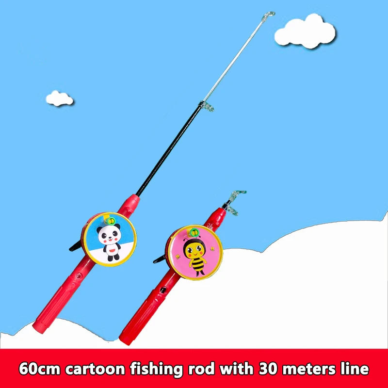 35-60cm Telescopic Fishing Rod with Free Lure Reel - Perfect Kids Gift 60CM A5