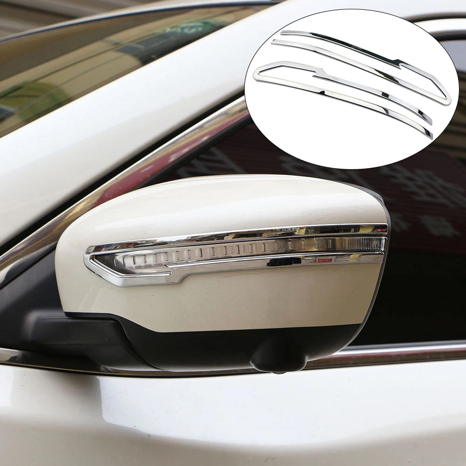 Nissan X-Trail Backspegelskydd med Kromdetalj Klistermärke