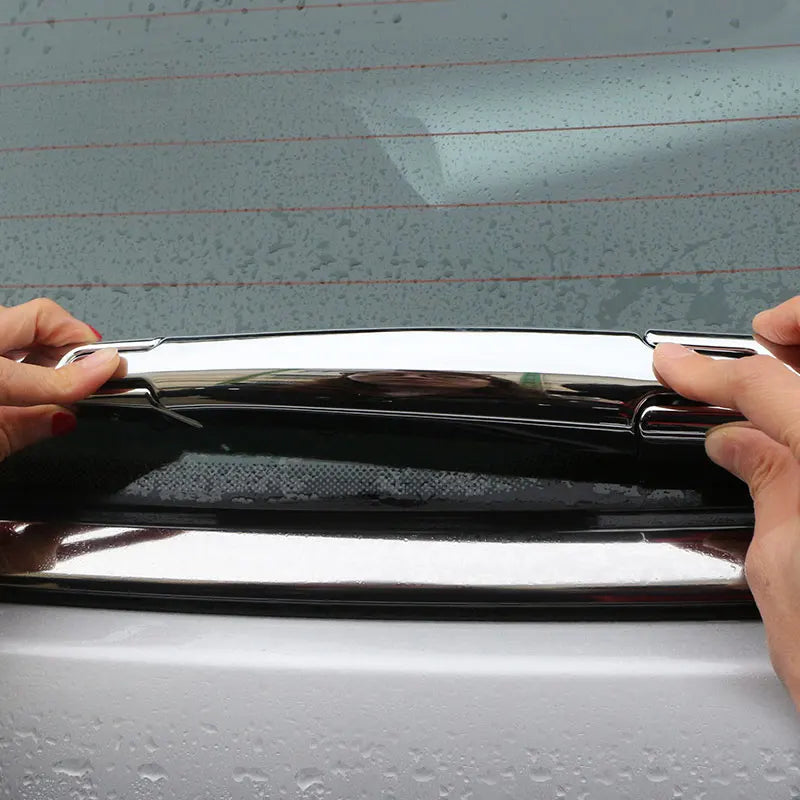 Rear Water Wiper Protection Cover in ABS Chrome for Jeep Compass Durable Trim Shield