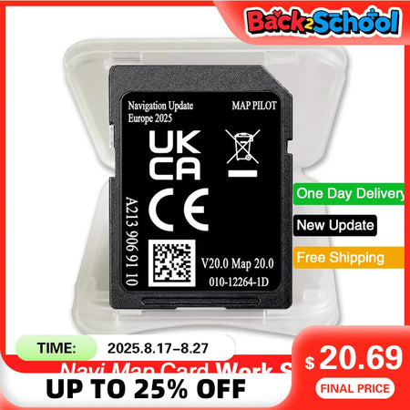 A2139069110 V20 Europe Sat Nav SD Card 32GB &ndash; 2025 Maps