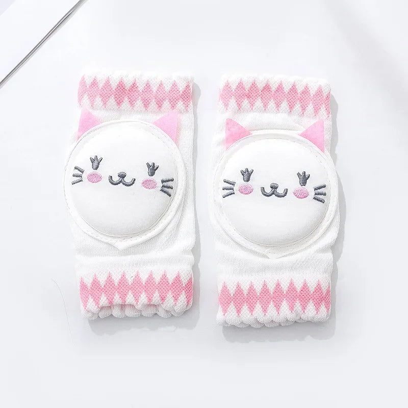 0-3 Years Baby Knee Pads &ndash; Breathable Mesh For Easy Crawl 08 pink cat / 0-3 years