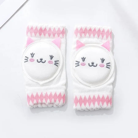 0-3 Years Baby Knee Pads &ndash; Breathable Mesh For Easy Crawl 08 pink cat / 0-3 years