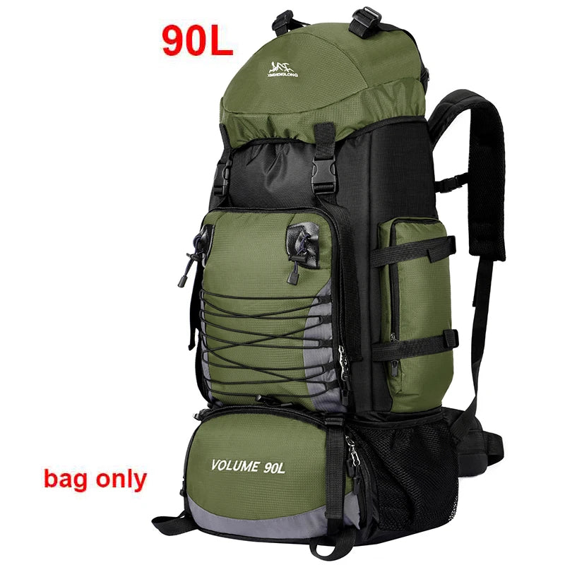 Travel Bag Camping Backpack &ndash; Ultra Durable Outdoor Pack 90L Army Bag