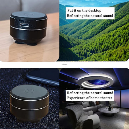 Mini Bone Conduction Bluetooth Speaker - Portable Stereo Sound