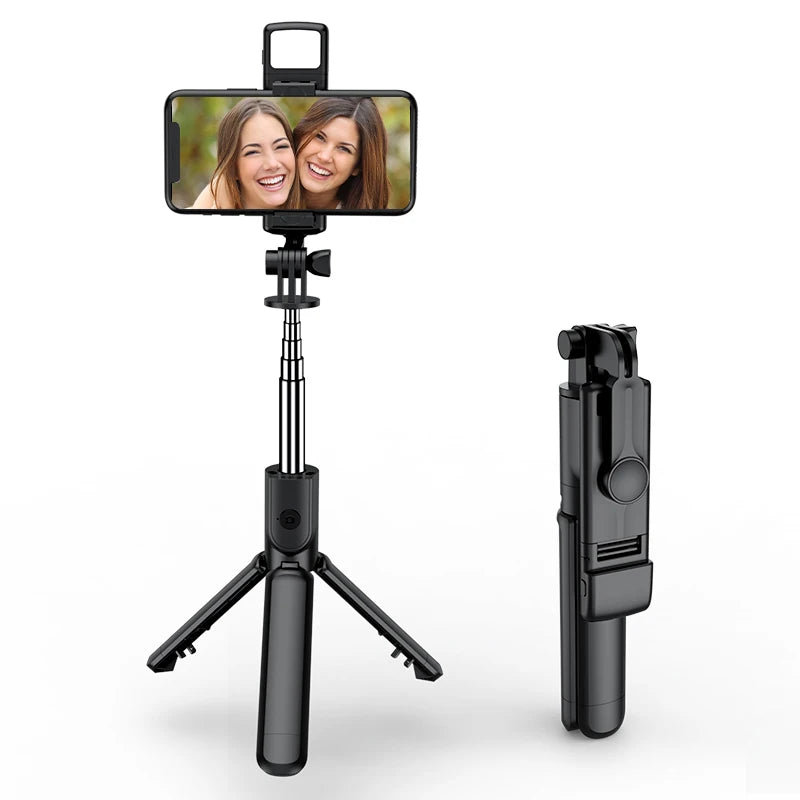 CrownQu Wireless Selfie Stick Tripod &ndash; Extendable with Bluetooth Remote