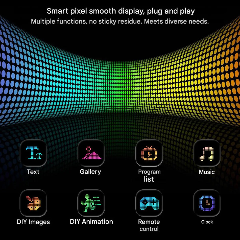 LED DIY matrica pikslna panelna luč z USB, prilagodljivo besedilo programabilni zaslon