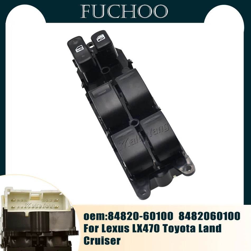 Links vorne elektrischer Fenstersteuerungsschalter ABS für Lexus Toyota LX470 Land Cruiser 84820-60100
