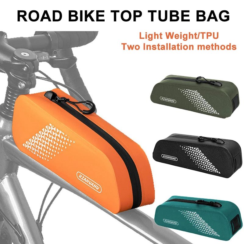 Чанта за горна тръба на пътно колело с TPU, лека, капацитет 1.5L