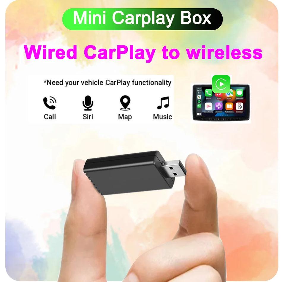 Trådløs CarPlay Dongle til Biler, USB Plug and Play CarPlay Adapter