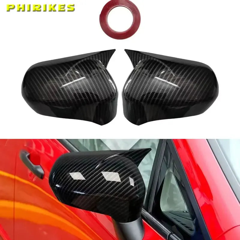 Honda Civic 8th Gen Spoguļa vāks oglekļa šķiedra spīdīgi melns