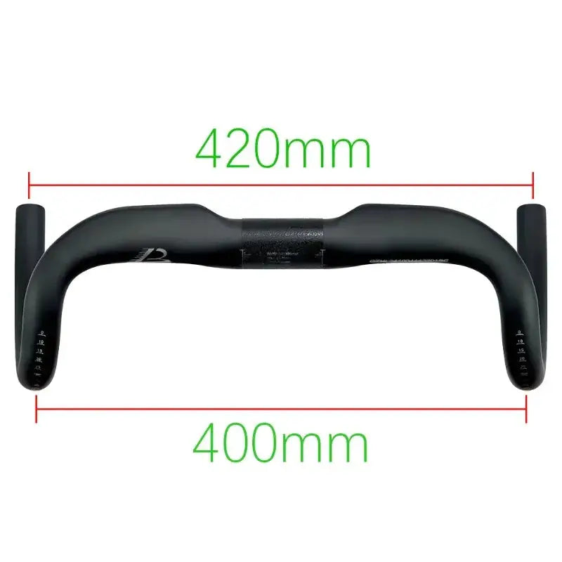 BALUGOE Full Carbon Road Bicycle Handlebar Full Internal Wiring Road Bike Handle Bar Professional Competition Carbon Fiber Bar by InterCyprus Trading Ltd