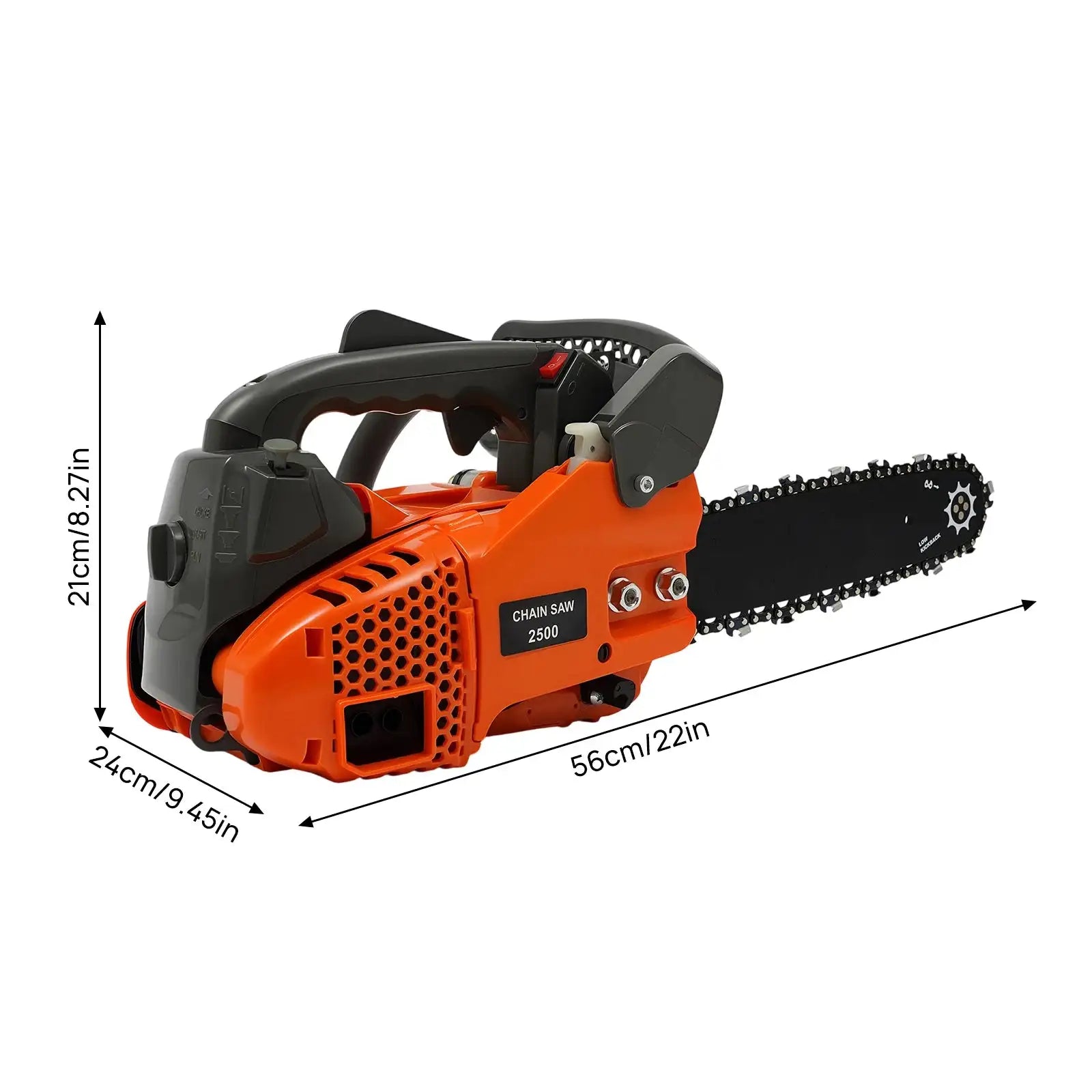 900W Gasoline Chainsaw &ndash; Top Handle Portable Power Red / United States