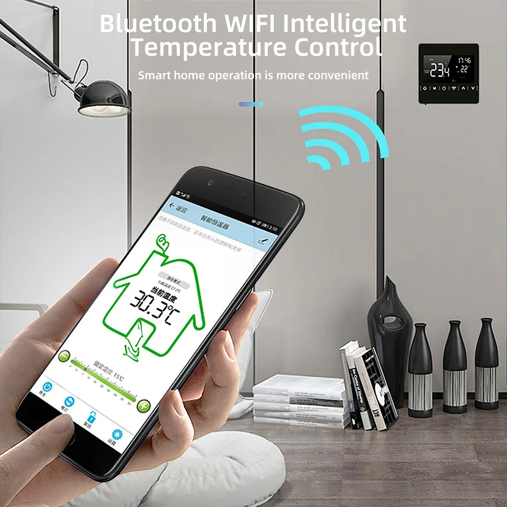 Smart WiFi Home Floor Heating Controller &ndash; LED Touch Screen Convenience