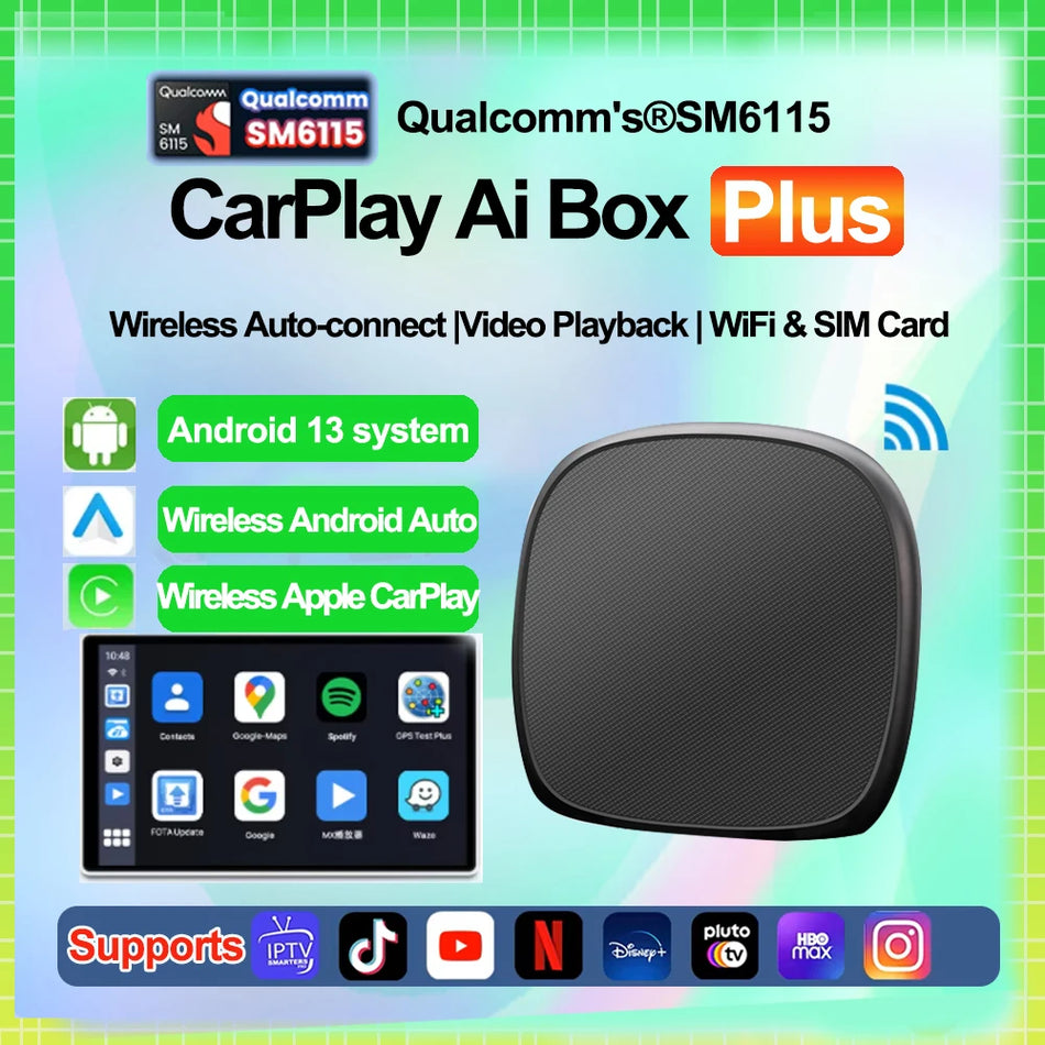 EzoneTronics S1 CarPlay Smart TV Box z Androidem 13, 8GB 128GB, 4G LTE