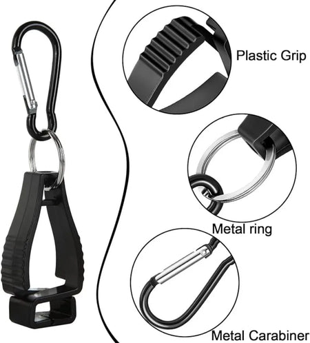 Glove Clip Hanger - Aluminium Alloy Safety Holder for Work Gloves