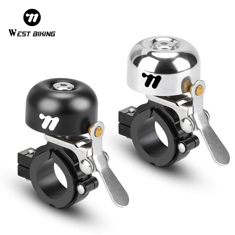 Clopoțel Retro pentru Bicicletă West Biking YP0706060, Claxon Ușor din Cupru pentru Ghidon cu Sunet Clar