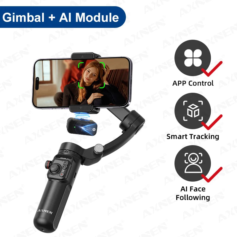 Handheld Stabilizer M02 &ndash; Smooth 3 Axis Motion Control Accessory Bundle 4 / Gimbal add AI Module / CHINA
