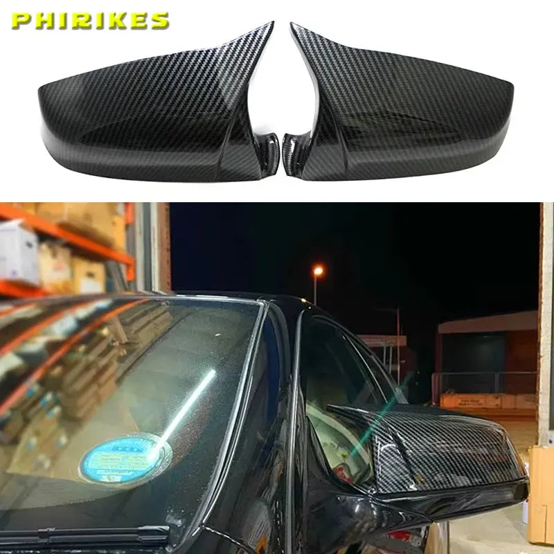 Κάλυμμα Καθρέφτη από Ίνες Άνθρακα 2Τμχ Για BMW Σειρές 5 6 7