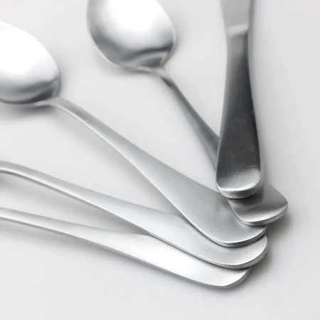 Matte Silver Cutlery Set &ndash; Eco-Friendly Stainless Steel Dinnerware