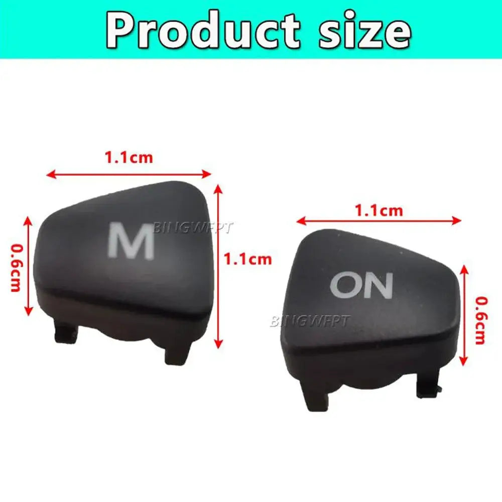 1Pair Audio Volume Steering Wheel Switch Cover M ON Button For Ford Escort Fiesta MK7 MK8 ST Ecosport 2013-2015 by InterCyprus Trading Ltd