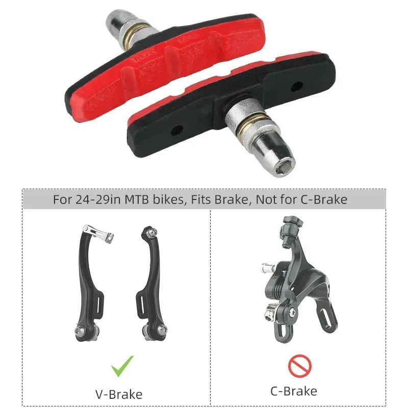 Deemount V-Brake Pads &ndash; All-Weather Performance and Low Noise