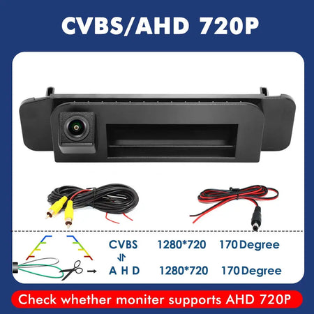 Reversing Camera For Mercedes Benz C Class W205 CLA W117 Car Trunk Handle Rear View Reversing 180 Degree Parking Camera by InterCyprus Trading Ltd
