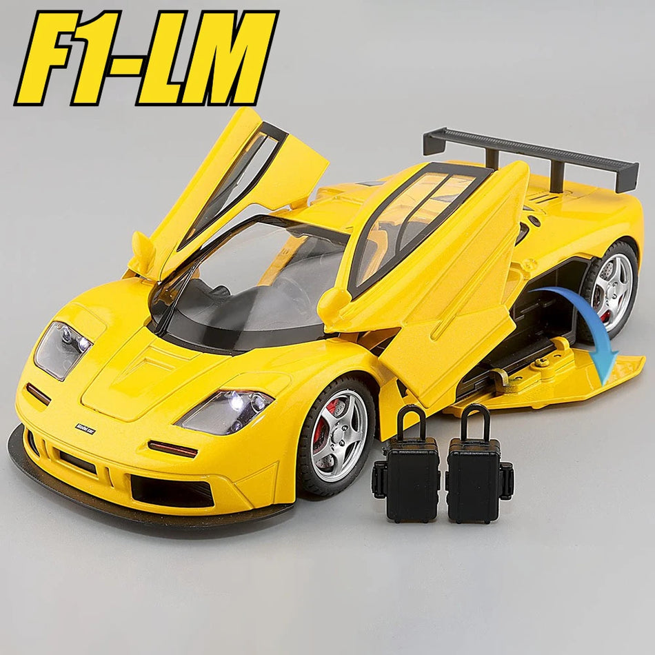 1:24 merilo diecast model avtomobila igrača s zvokom in svetlobo, sprednje krmiljenje za fante