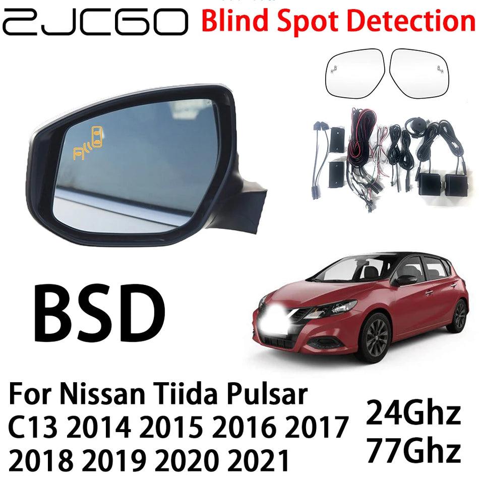 Nissan Tiida Pulsar C13 BSD Radarhoiatussüsteem pimeala tuvastamiseks