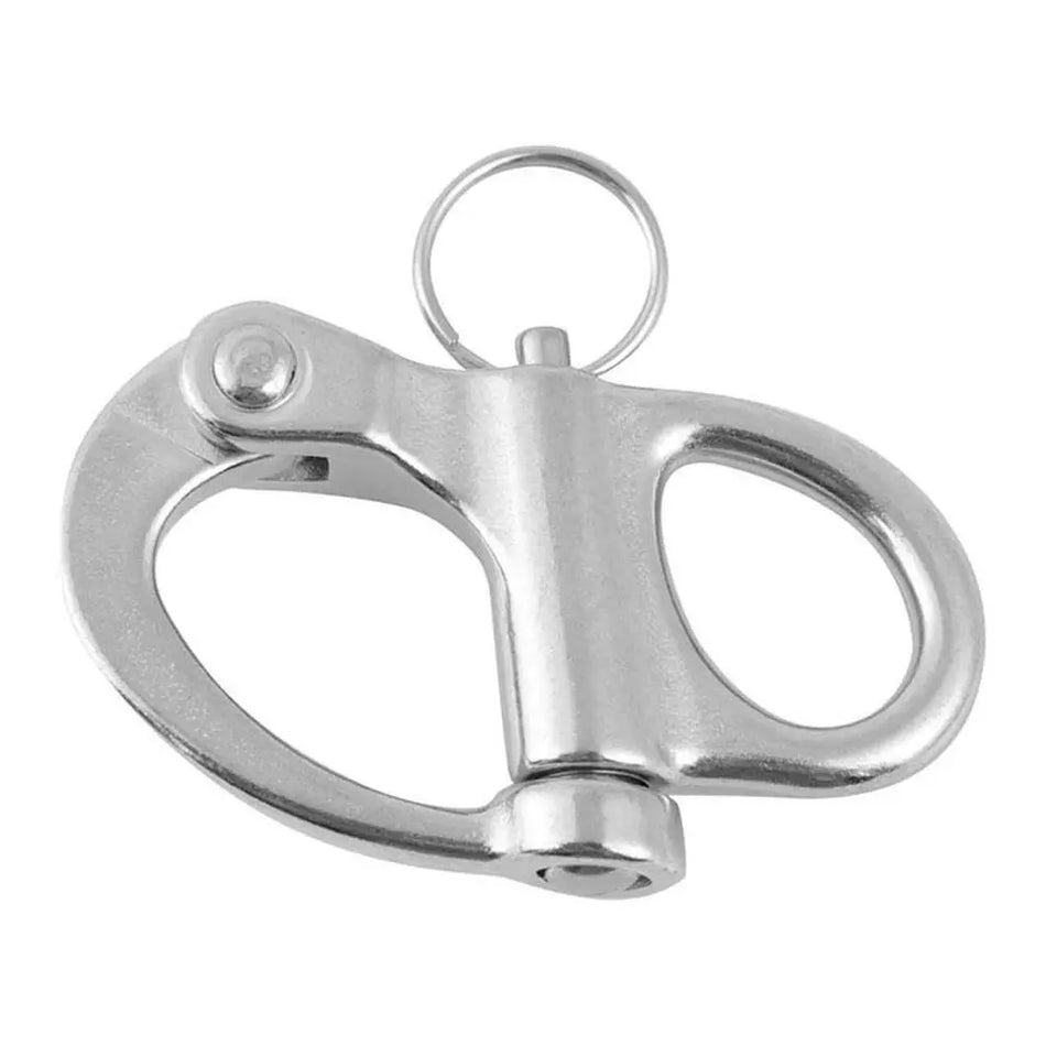 Portable Removable Stainless Steel Keychain EDC Carabiner Belt Buckle Hanging Buckle Quick Release Outdoor Equipment Tool